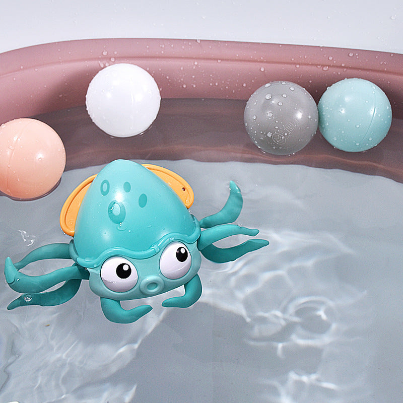 Summer Bathing Bath Toys Octopus Clockwork Swimming Children Playing Water And Land Dual-purpose Beach Water Summer Toys Gifts